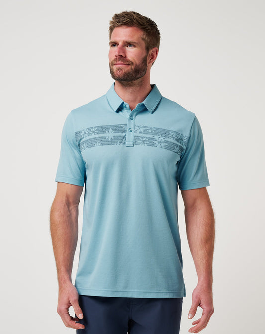 Travis Mathew Infamy Polo in Air Blue