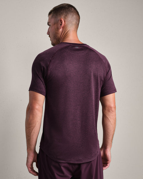 Rhone Mens Atmosphere Tee in Mulberry