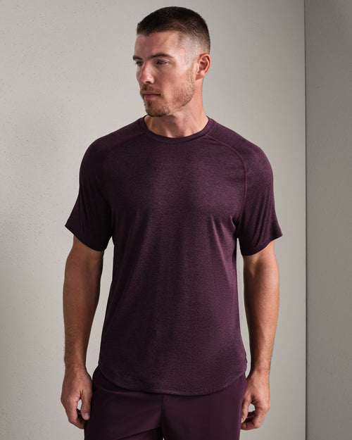 Rhone Mens Atmosphere Tee in Mulberry