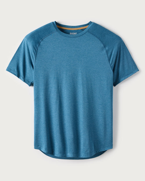Rhone Mens Atmosphere Short Sleeve Tee in Shadow Blue Heather