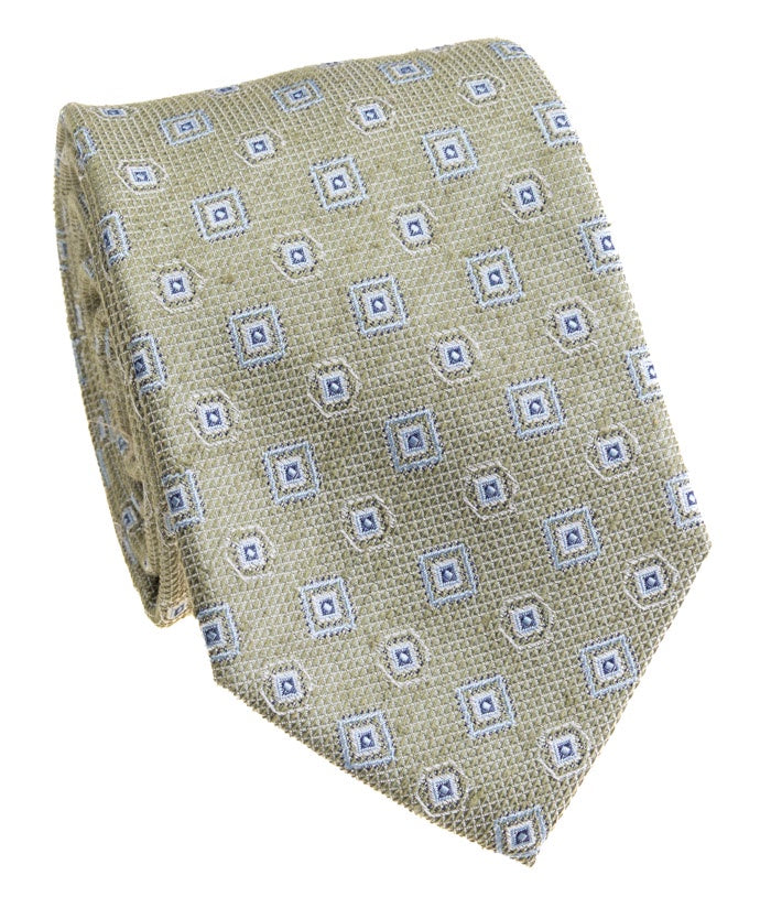 Pacific Silk 100% Silk Necktie in Sage Clip