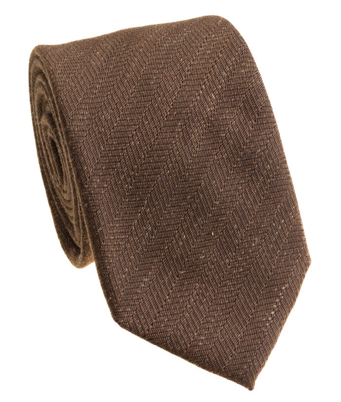 Pacific Silk 100% Silk Necktie in Brown