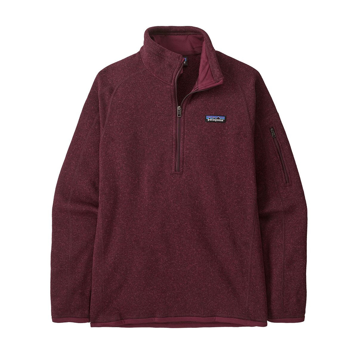 Womens Patagonia Better Sweater Quarter Zip in Berry Fig