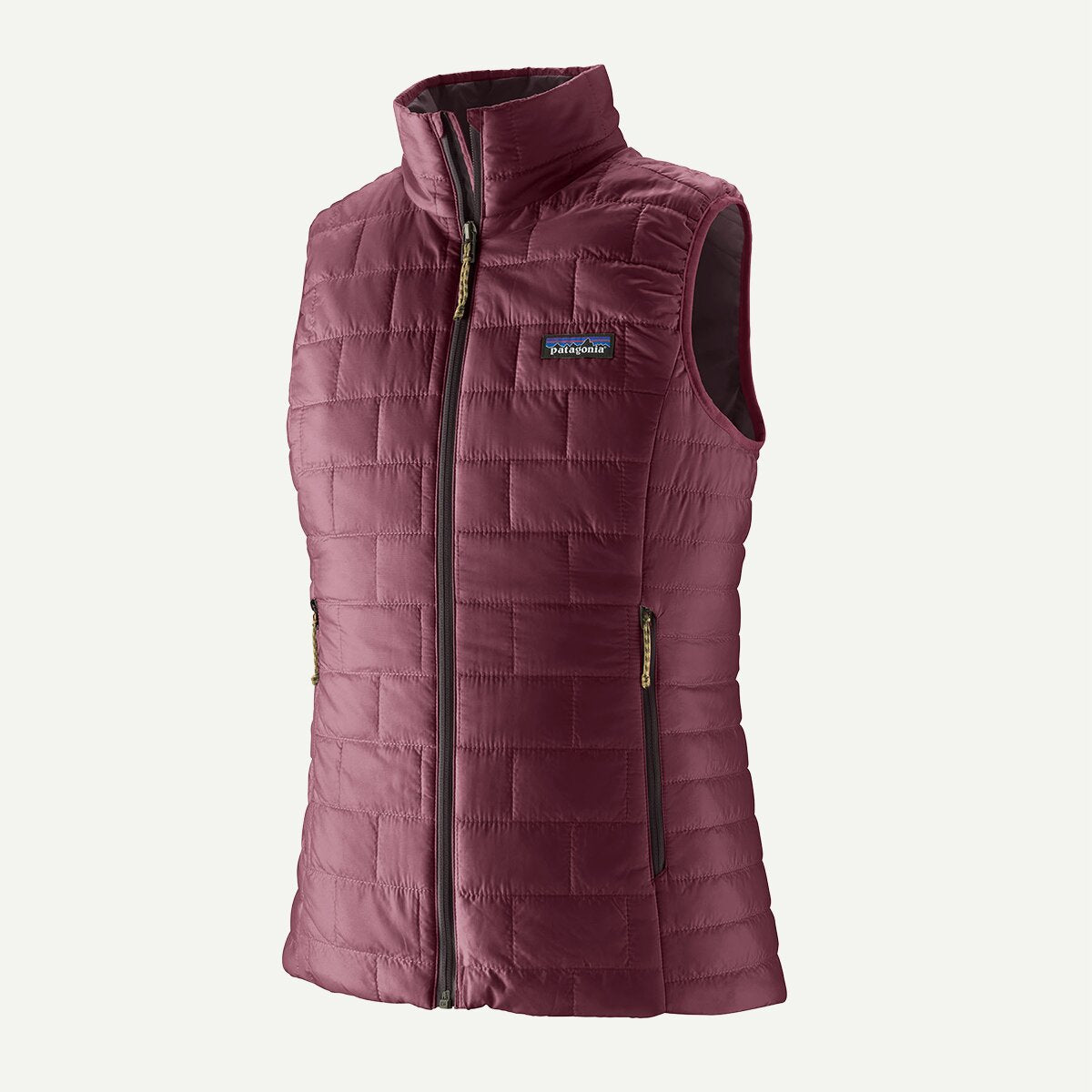 Womens Patagonia Nano Puff Vest in Berry Fig