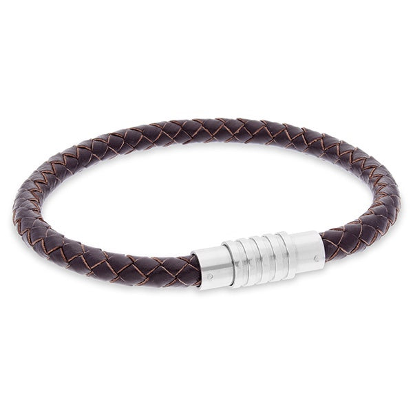 Pacific Silk Bracelet in Brown Leather
