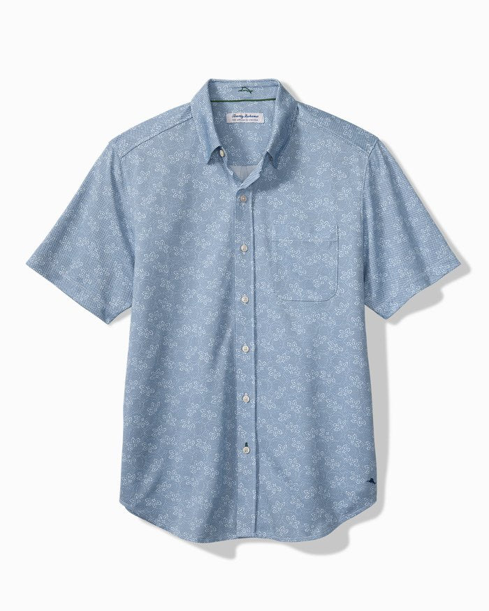 Tommy Bahama San Lucio Lotus Sport Shirt in Stellar Sapphire