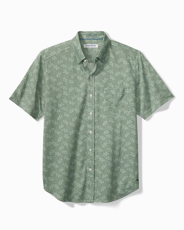 Tommy Bahama San Lucio Lotus Sport Shirt in Highland Green