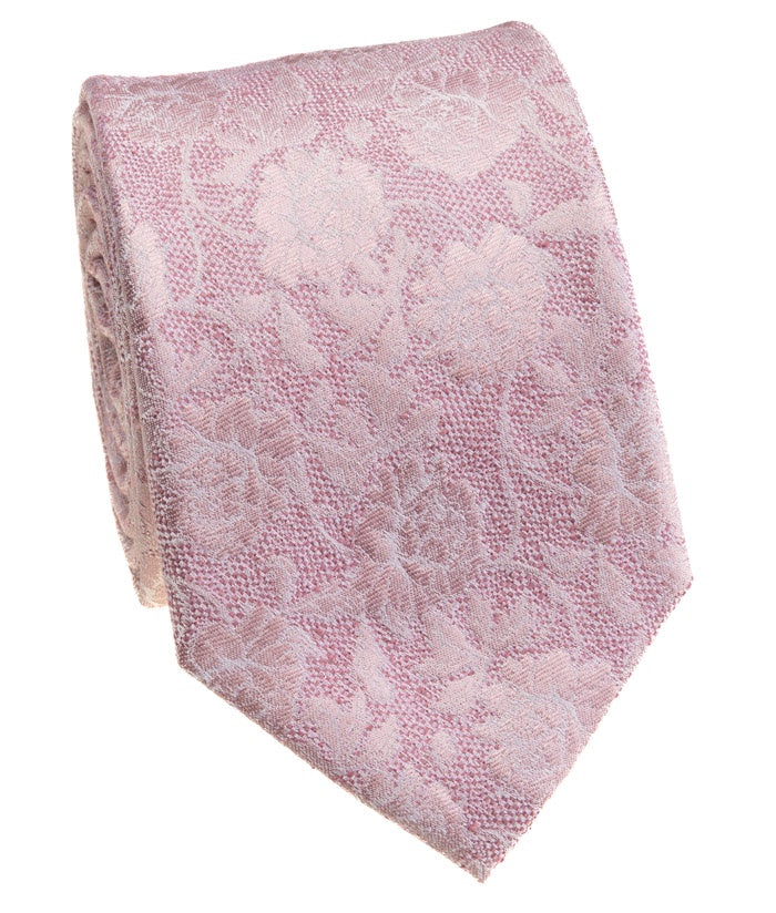Pacific Silk 100% Silk Necktie in Pink Floral