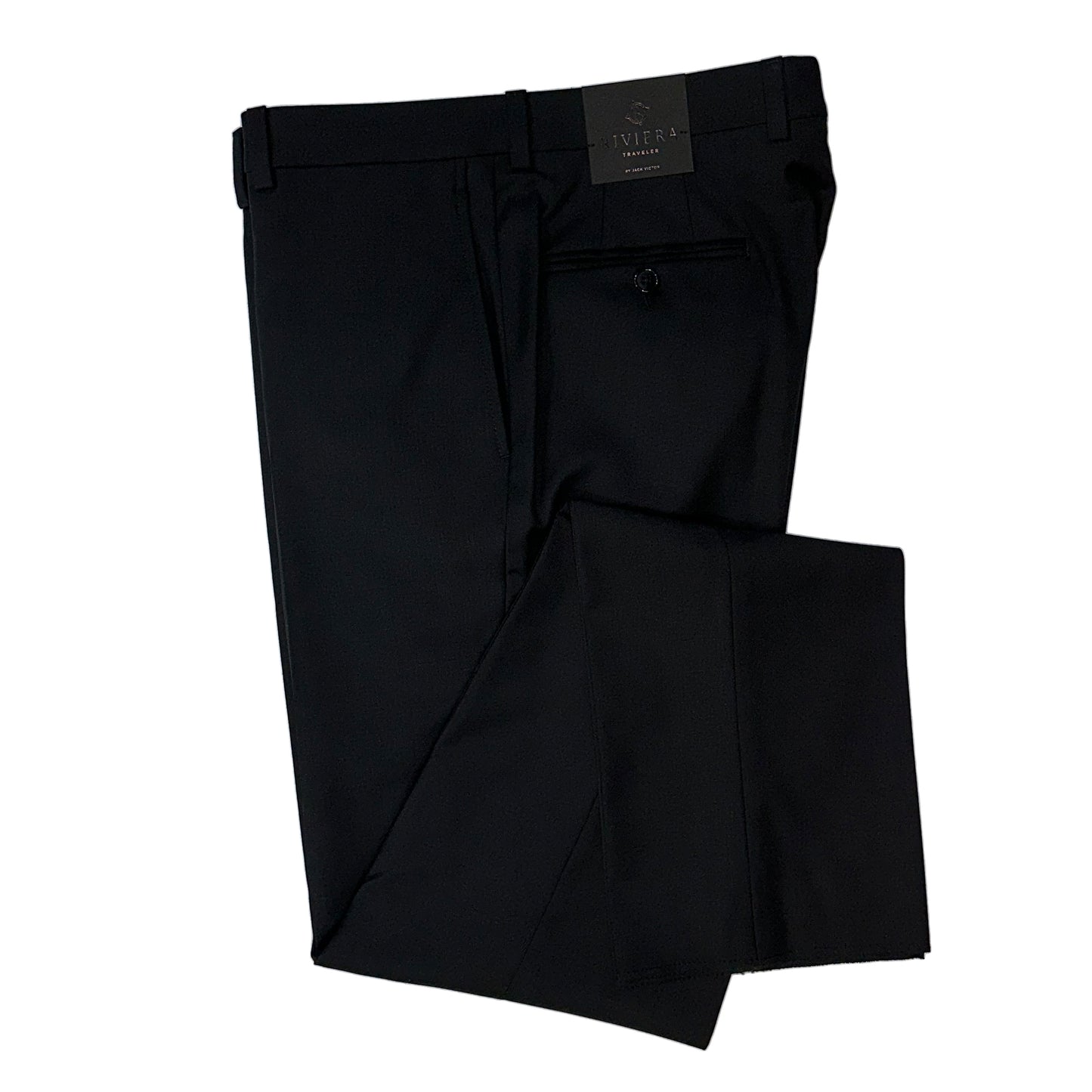 Riviera by Jack Victor- Traveler Dress Pant in Black