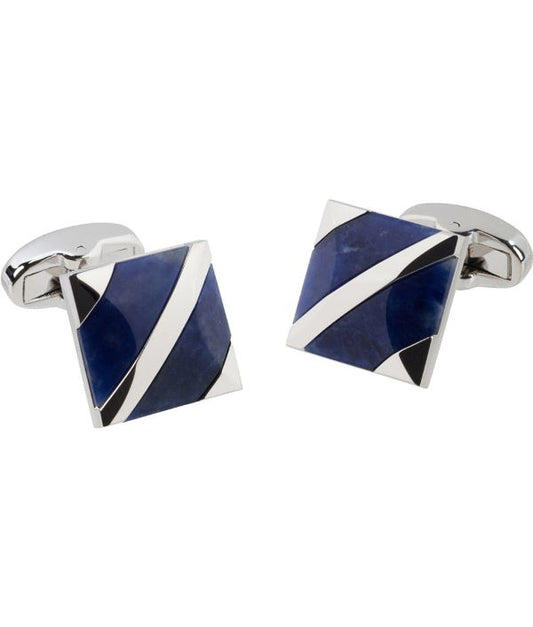 Pacific Silk Cufflinks in Soldalite