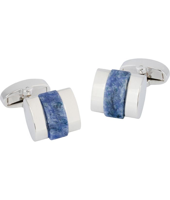 Pacific Silk Inlayed Sodalite Cufflinks