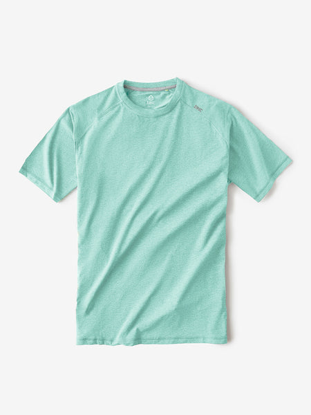 TASC Mens Carrollton Performance Crewneck SS Tee in Sea Green