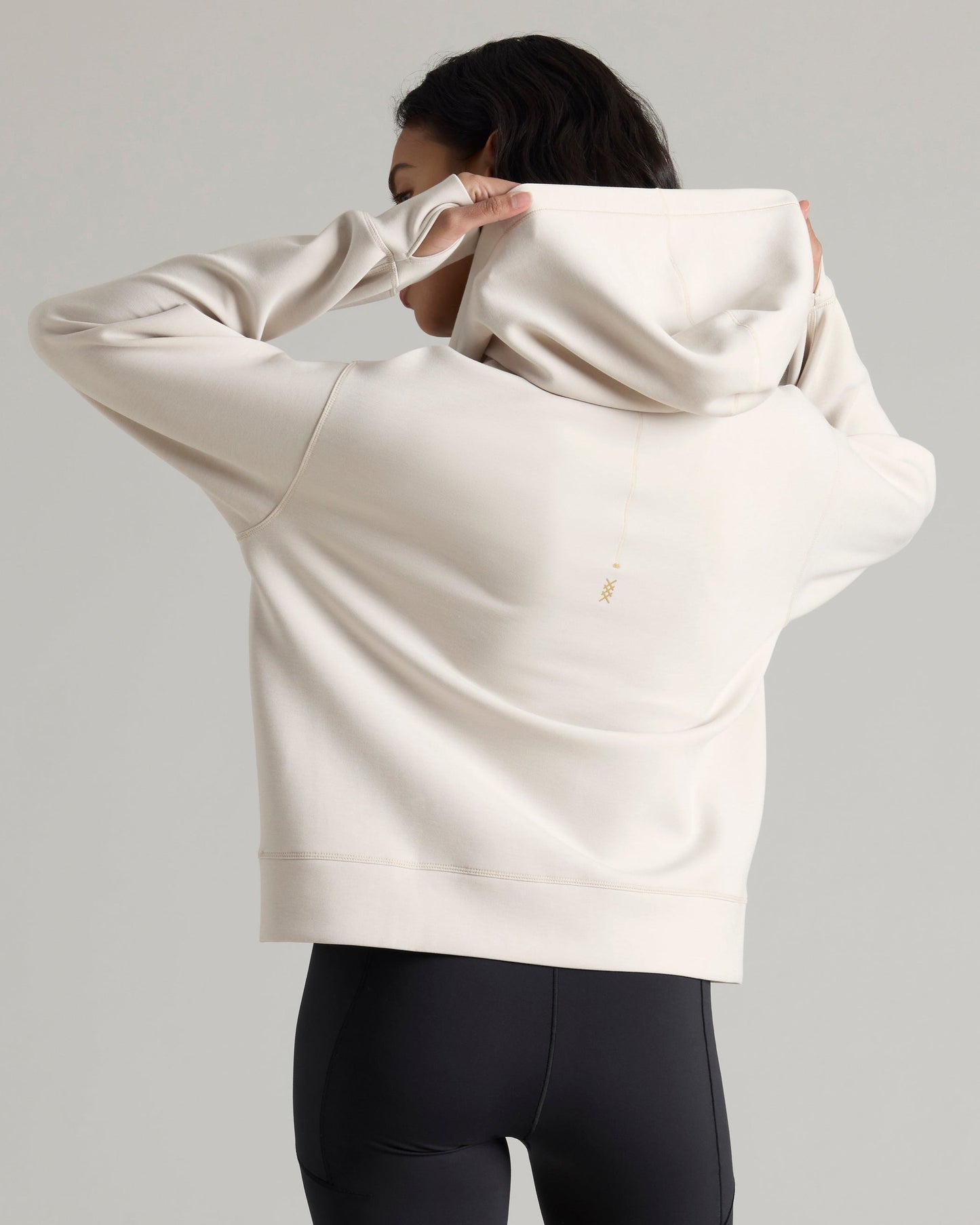 Womens Rhone Dreamglow Full Zip Hoodie in Sand