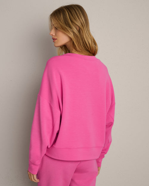 Womens Rhone Dreamglow Crewneck in Pink Rose