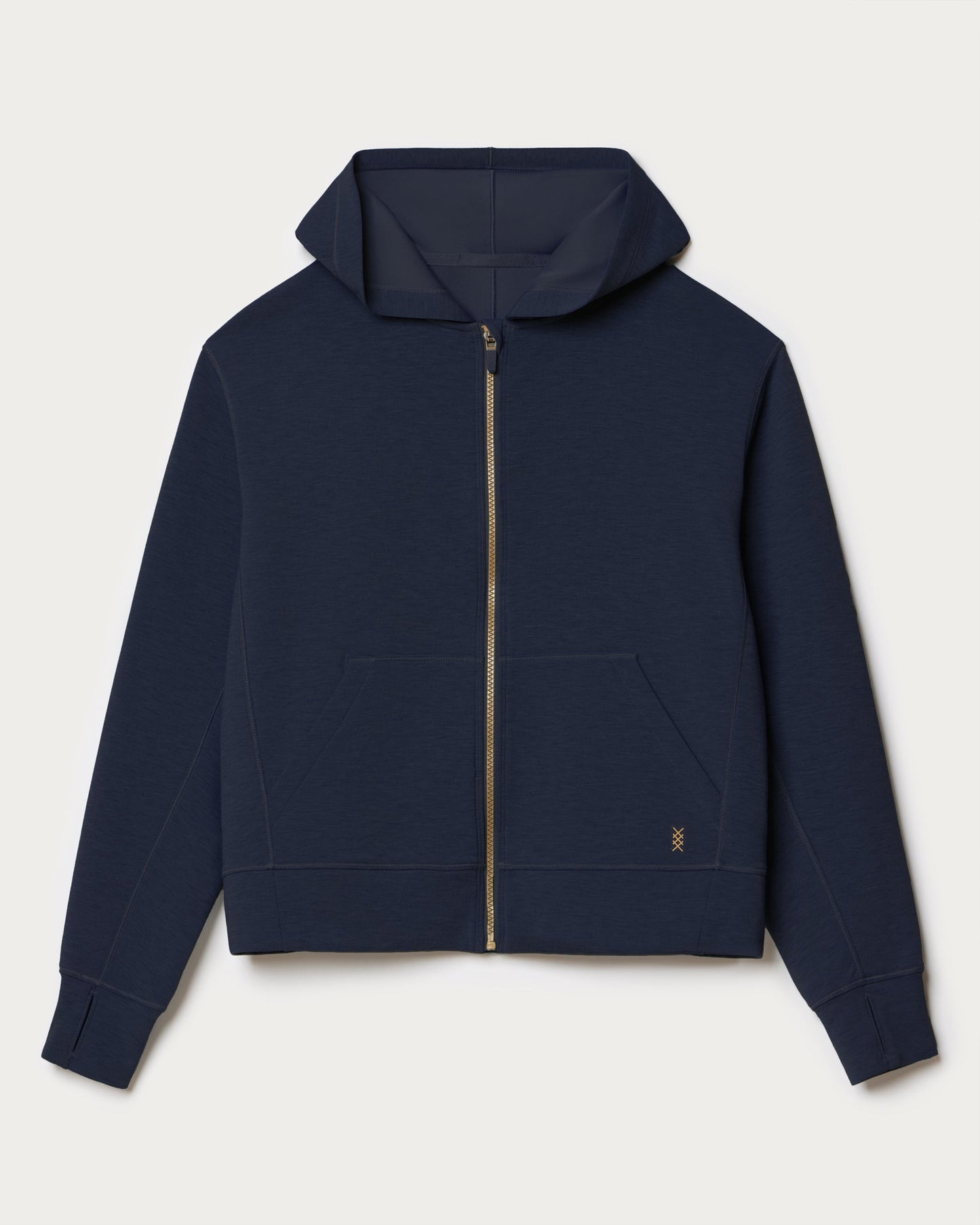 Womens Rhone Dreamglow Full Zip Hoodie in Navy