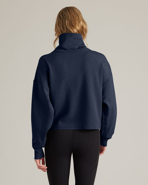 Womens Rhone Dreamglow Mock Neck in Navy