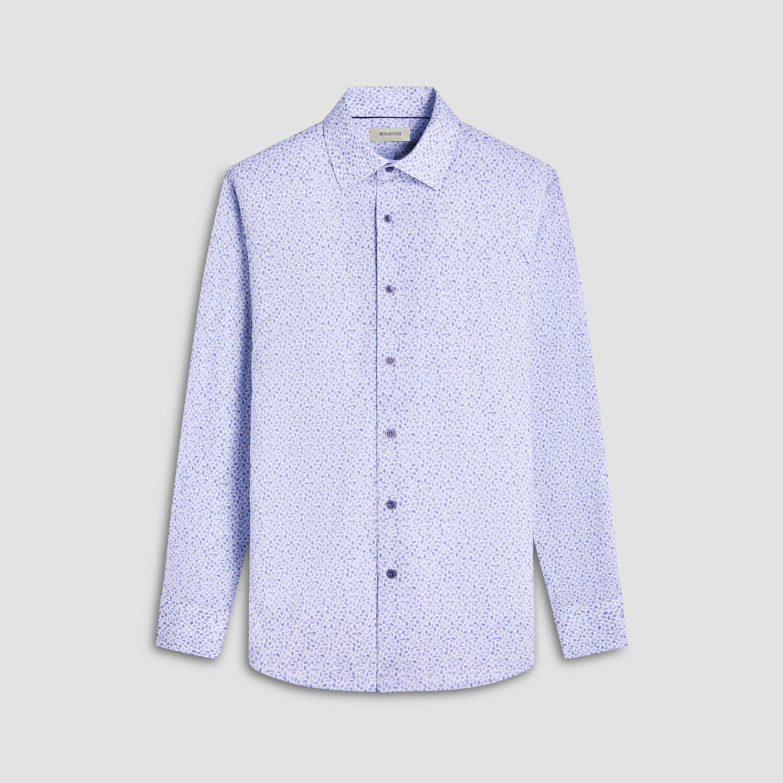 Bugatchi James Abstract Print OoohCotton Sport Shirt in Almond