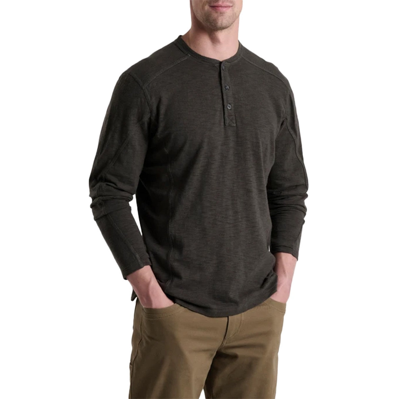 Kuhl Mens Rukus Henley in Carbon