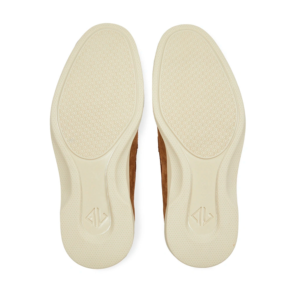 Amberjack The Loafer Italian Suede Dress Shoe in Grizzly