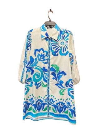 Womens Maude Vivante Ava Dress in Ocean Bloom