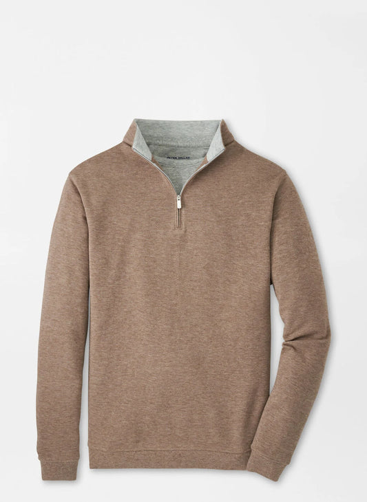 Peter Millar Crown Comfort Pullover in Poplar Brown