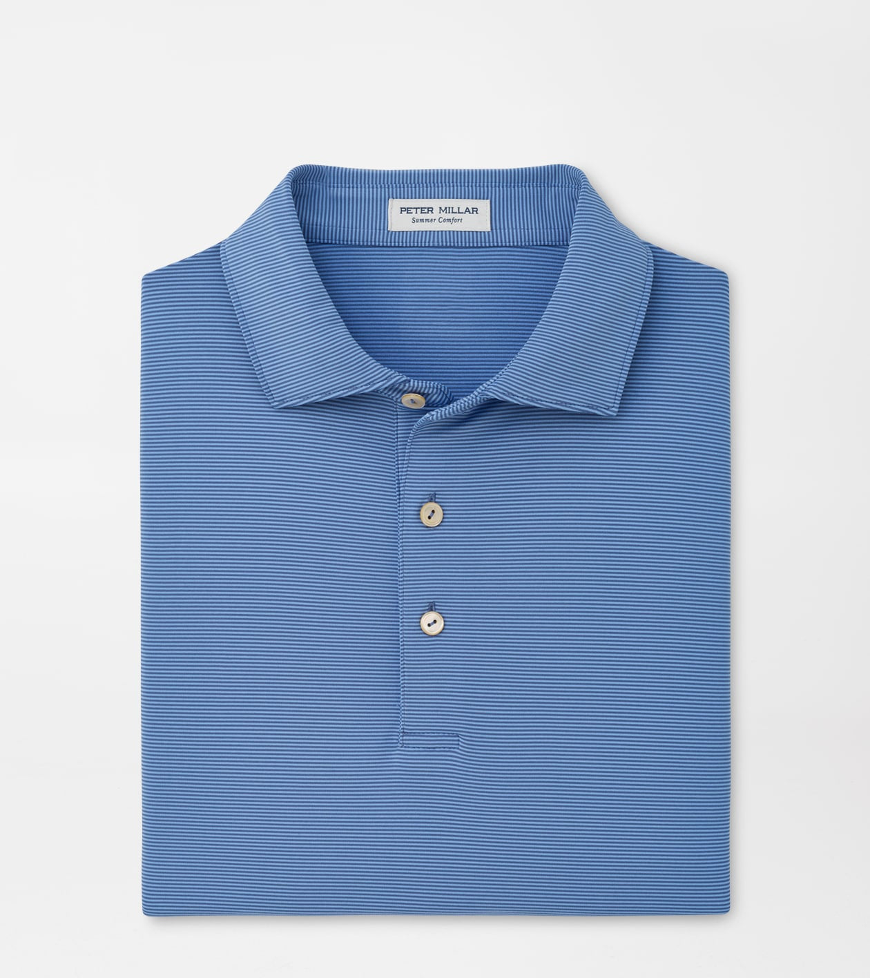 Peter Millar Jubilee Performance Jersey Polo in Bali Blue/Estate Blue