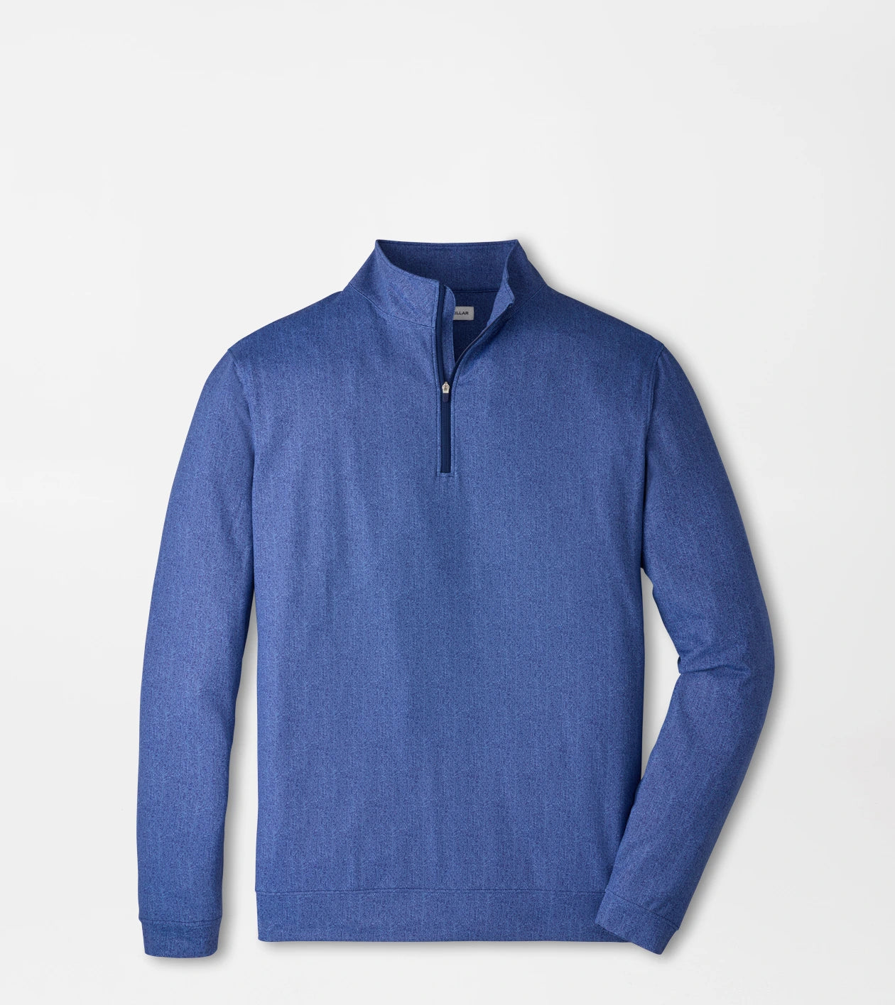Peter Millar Perth Herringbone Performance Quarter-Zip in Sport Navy