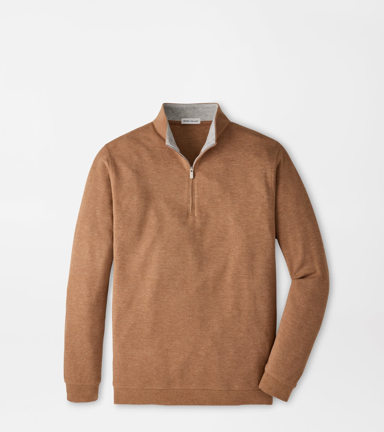 Peter Millar Crown Comfort Pullover in Dark Amber