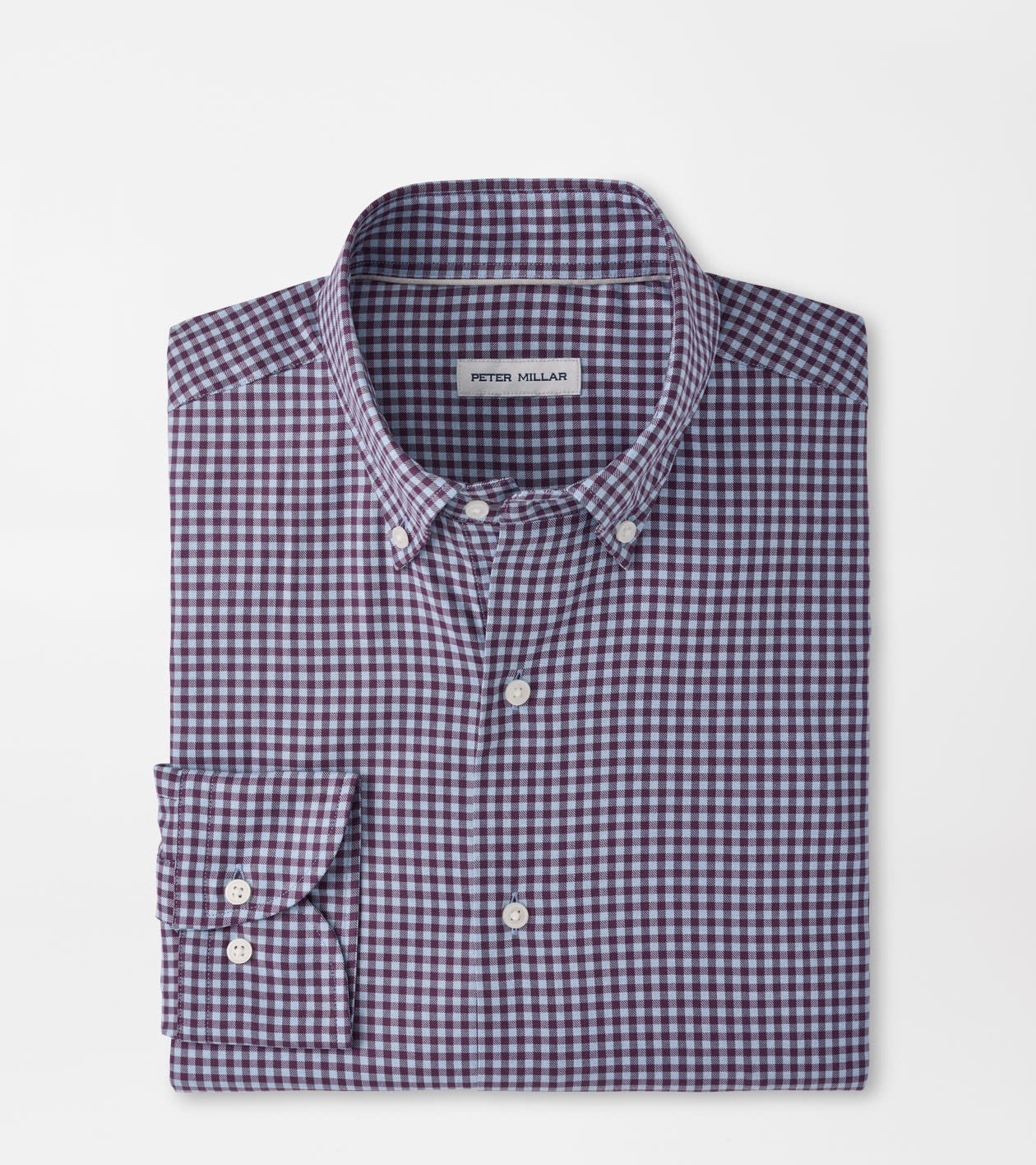 Peter Millar Liam Crown Soft Twill Sport Shirt in Grapeseed