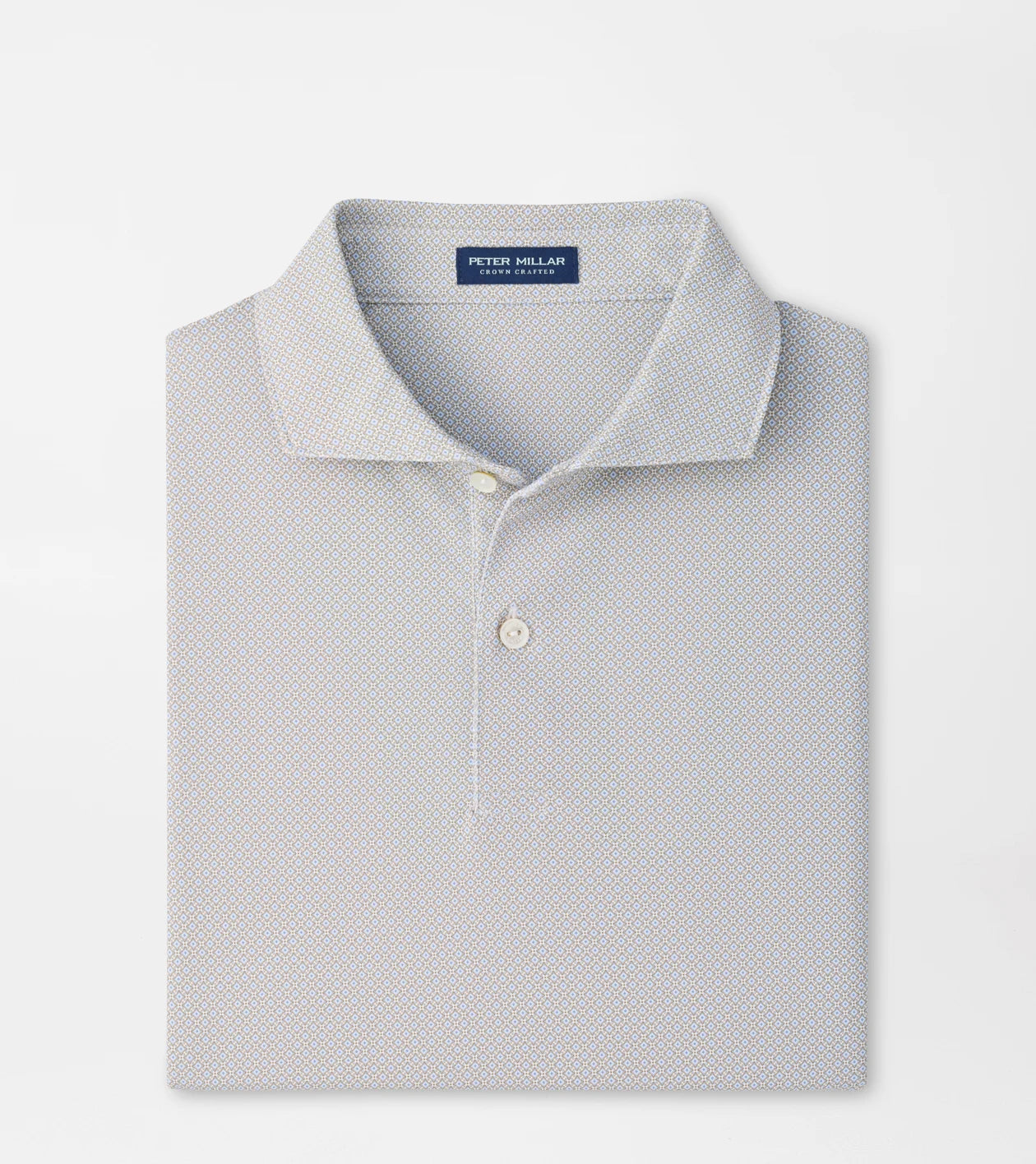 Peter Millar Caldara Performance Jersey Polo in White