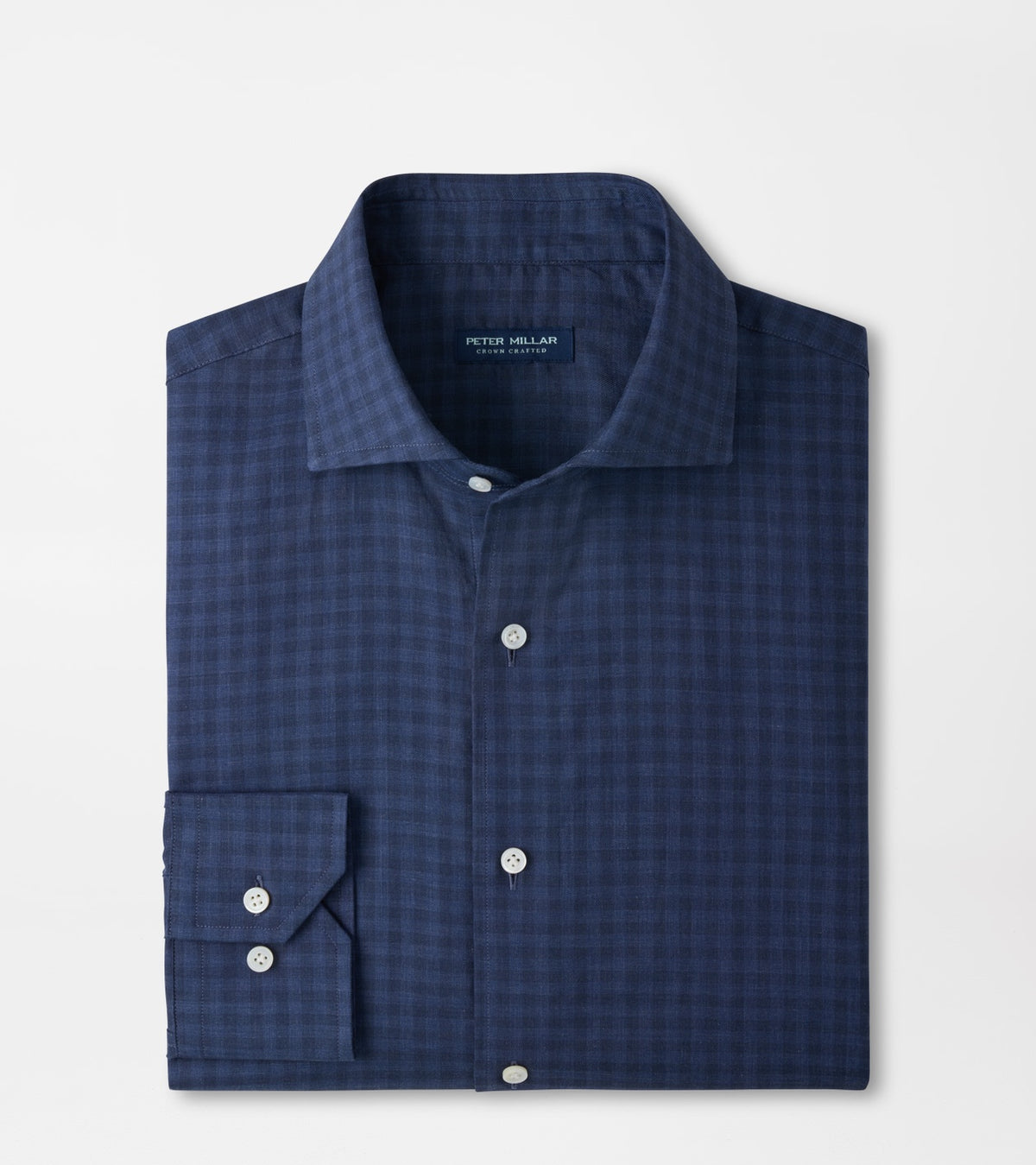 Peter Millar Felix Cotton Sport Shirt in Navy