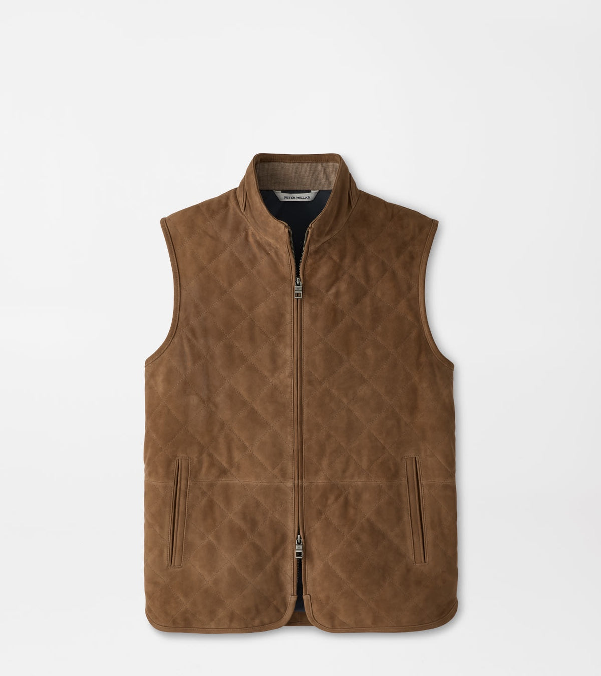 Peter Millar Essex Suede Vest in Sawgrass