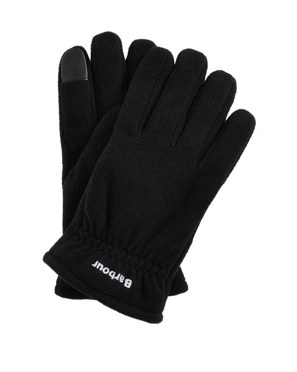 Barbour Mens Coalford Fleece Gloves in Black