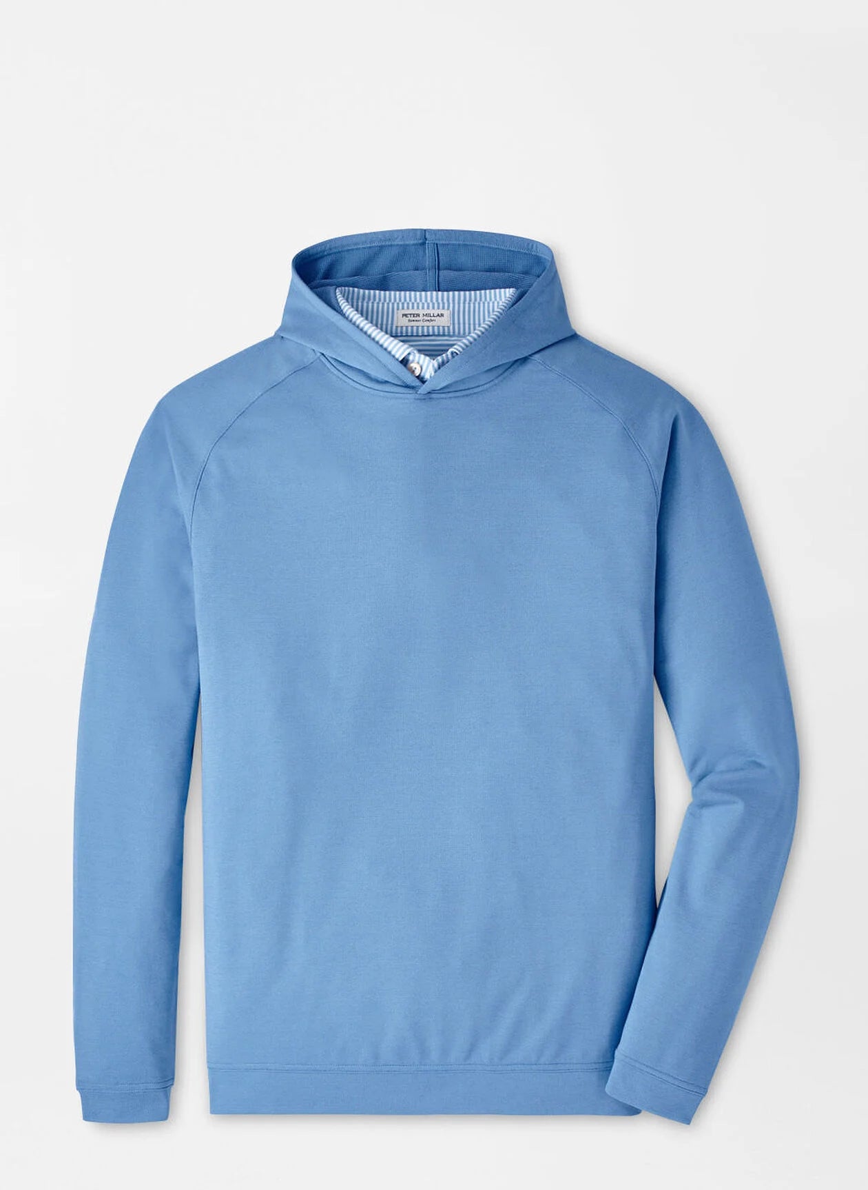 Peter Millar Pine Performance Hoodie in Blue Sea