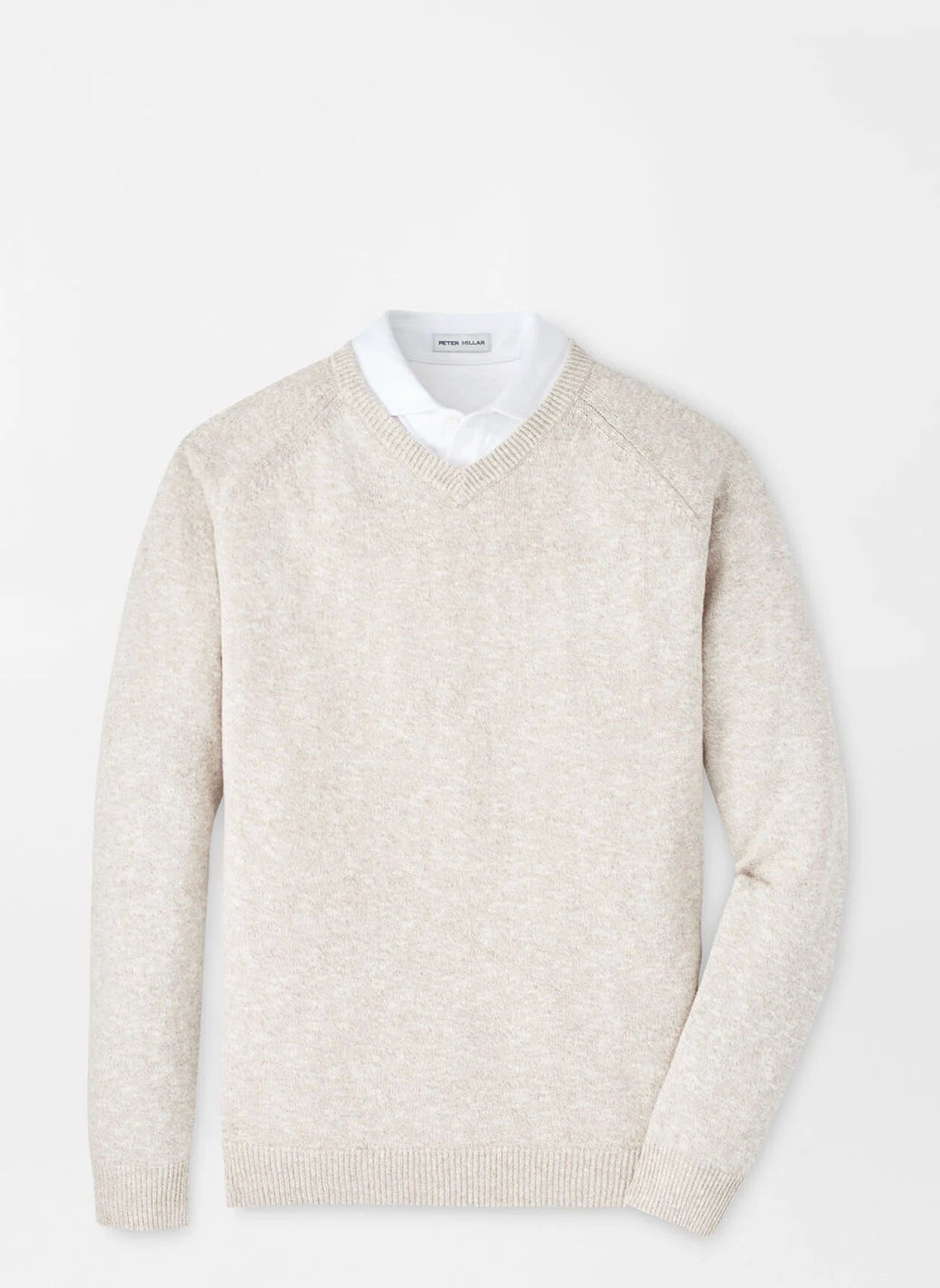 Peter Millar Montauk V-Neck Sweater in Palm Thatch