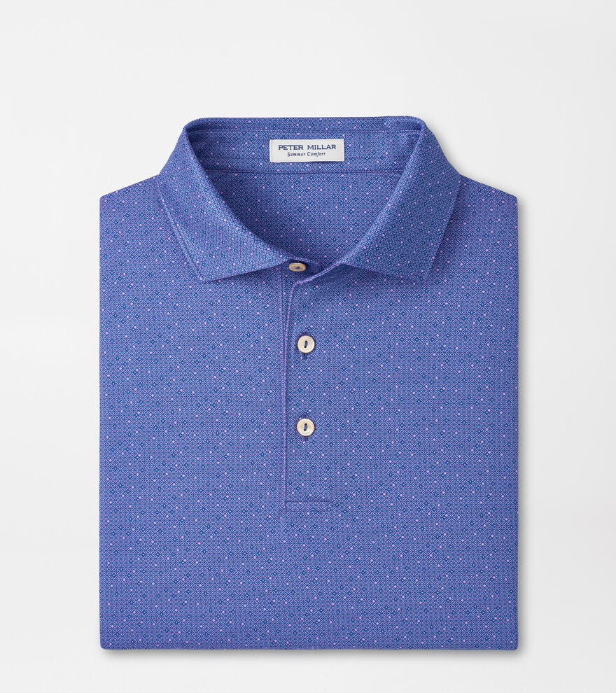 Peter Millar Dashwood Performance Jersey Polo in Windsor Blue