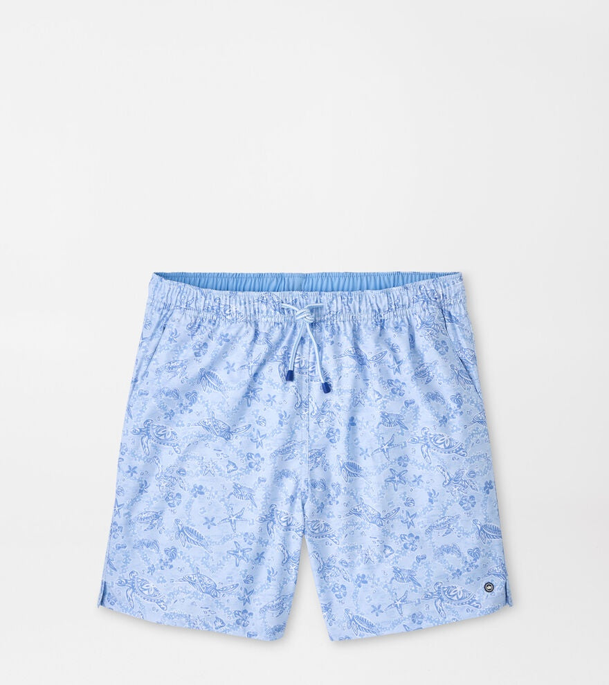 Peter Millar Oahu Swim Trunk in Stream Blue
