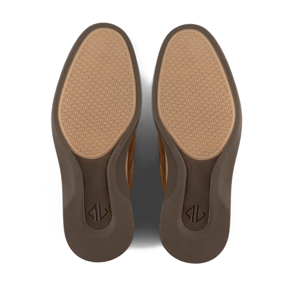 Amberjack The Original Italian Suede Dress Shoe in Grizzly