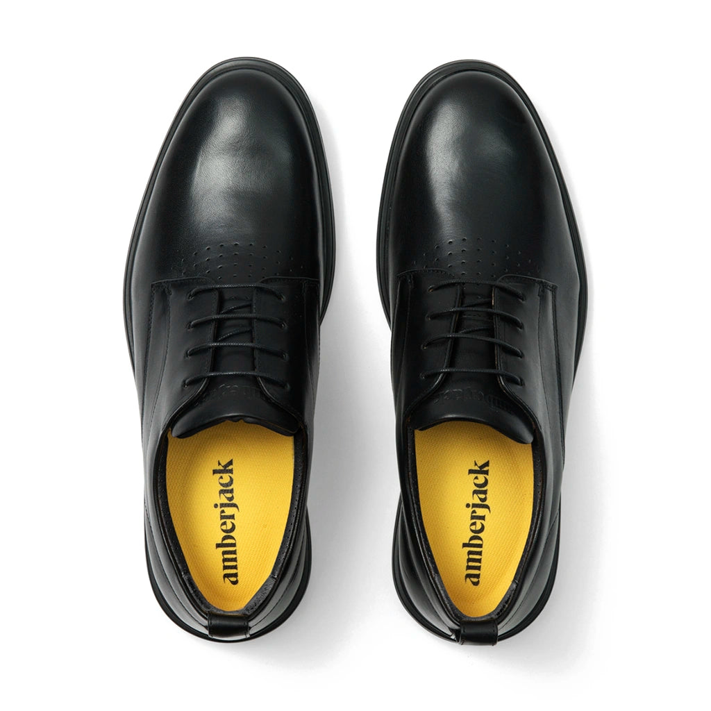 Amberjack The Original Full Grain Leather Dress Shoe in Obsidian