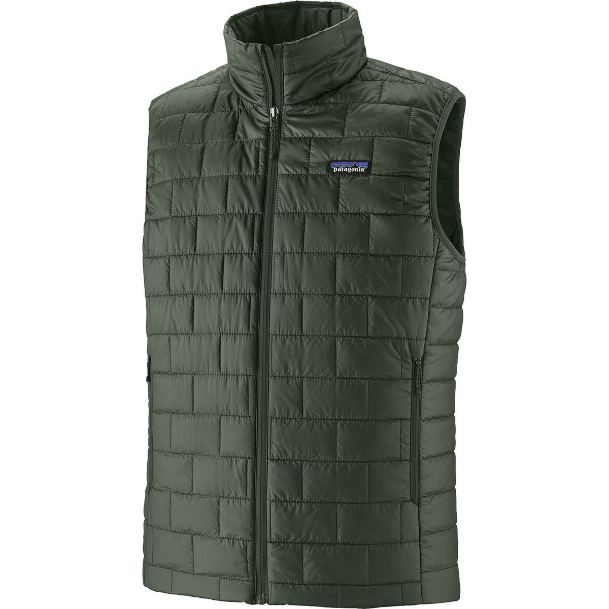 Patagonia Mens Nano Puff Vest in Old Growth Green