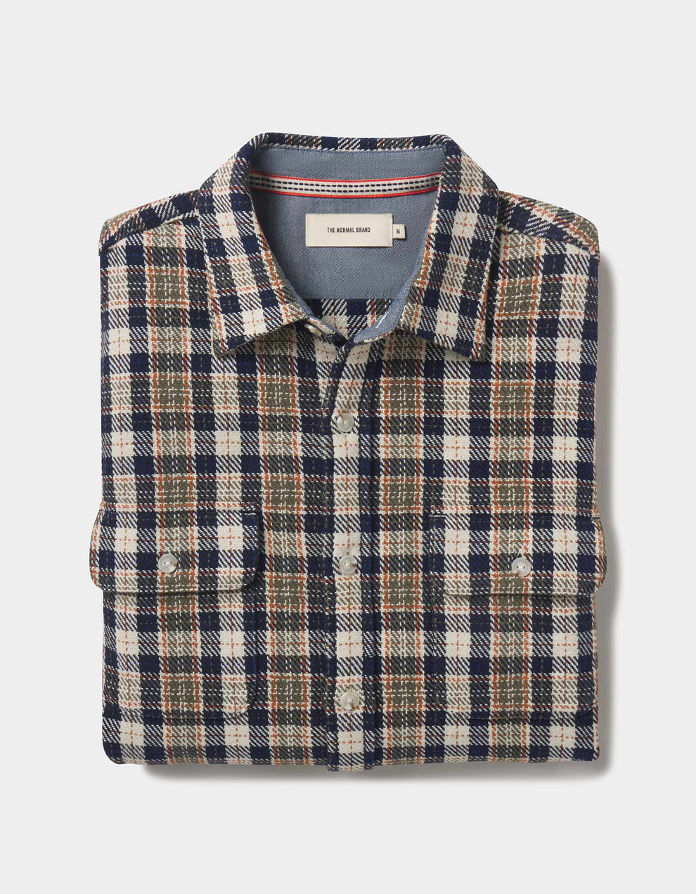 The Normal Brand Mountain Textured Overshirt in Moss Multi