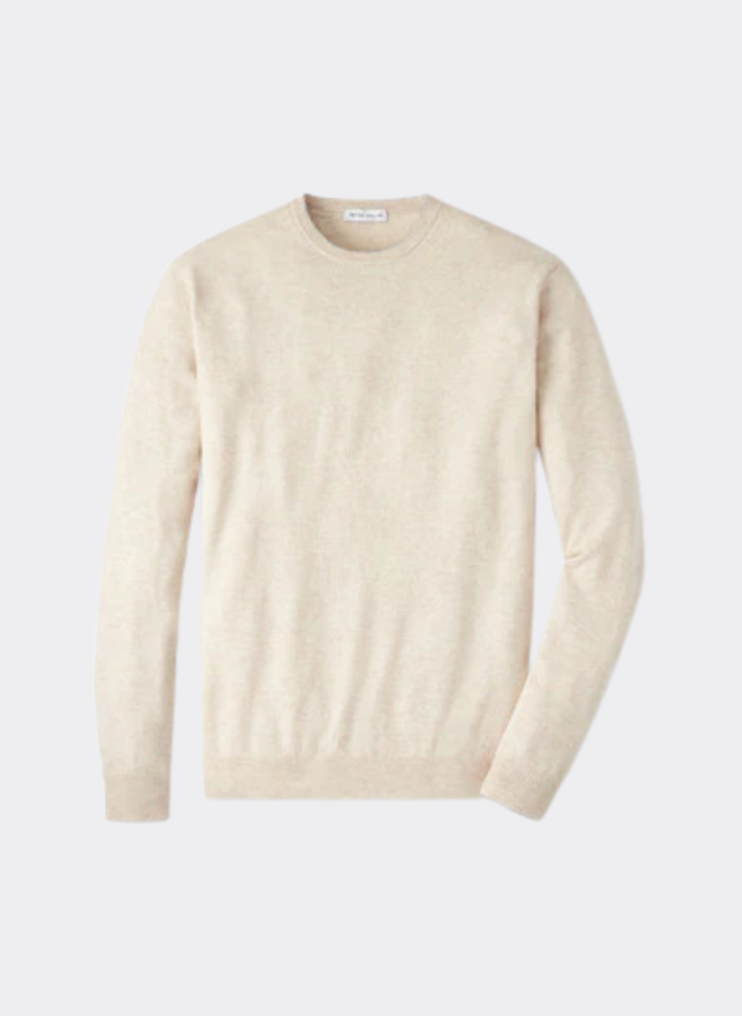 Peter Millar Crown Heritage Cashmere Crewneck Sweater in Ivory Melange