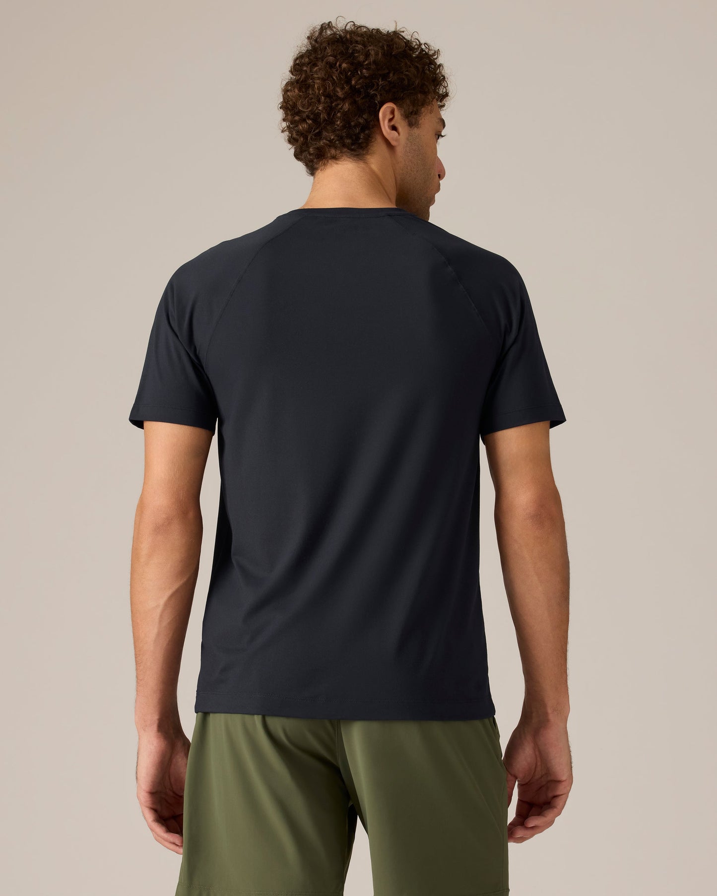 Rhone Mens Reign Short Sleeve Shirt in Black