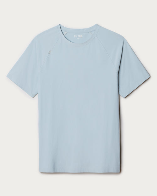 Rhone Mens Reign Short Sleeve Shirt in Arctic Blue