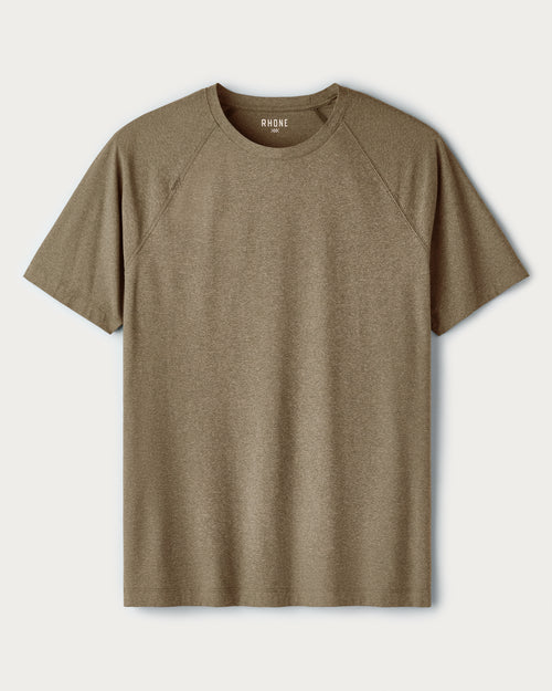 Rhone Mens Reign Short Sleeve Shirt in Fatigue Green