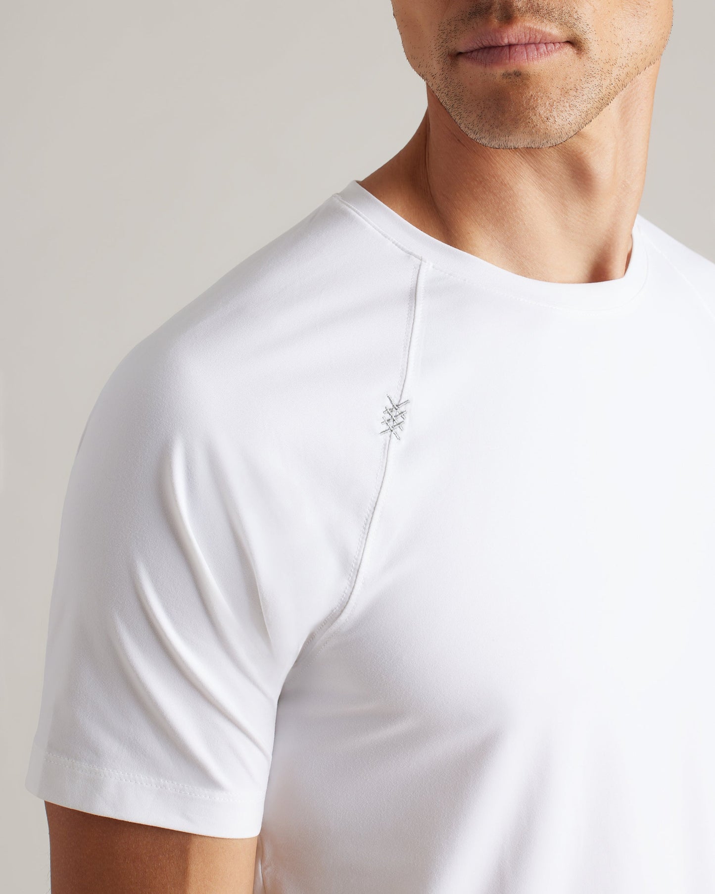 Rhone Mens Reign Short Sleeve Shirt in Bright White