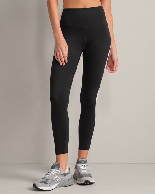 Womens Rhone Reviveform Color Block 7/8 Legging in Black/White