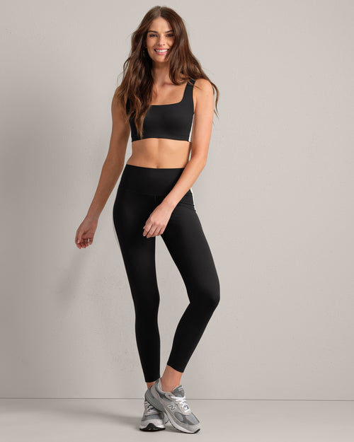 Womens Rhone Reviveform Color Block Bra in Black/White