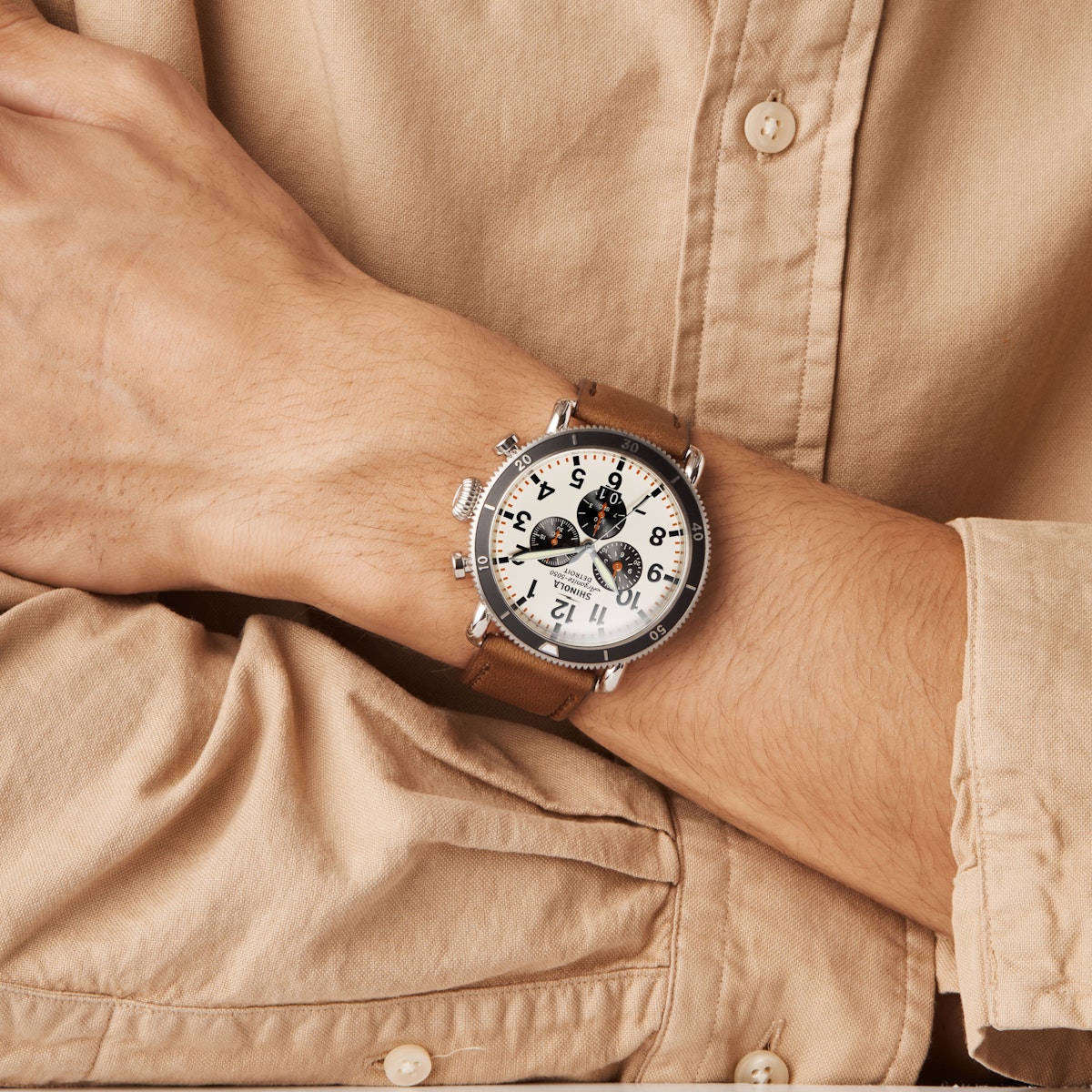 The Runwell Sport Chrono 48mm Ivory