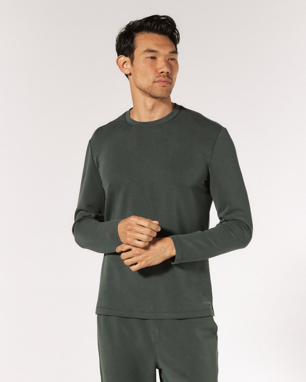 7 Diamonds Mens Rev Long Sleeve Tee in Basil